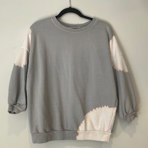All Saints crew neck bleached sweatshirt